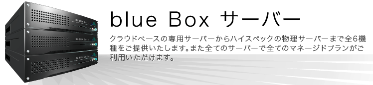サーバー | 専用サーバー【blue Box】